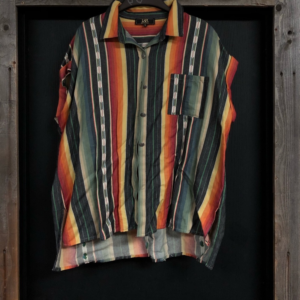 L&B Serape hi lo serape top 2XL